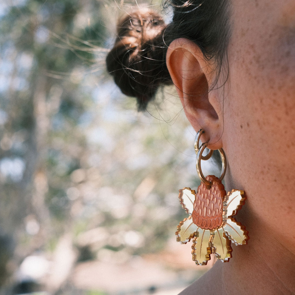 Burdett's Banksia Hoop Earrings