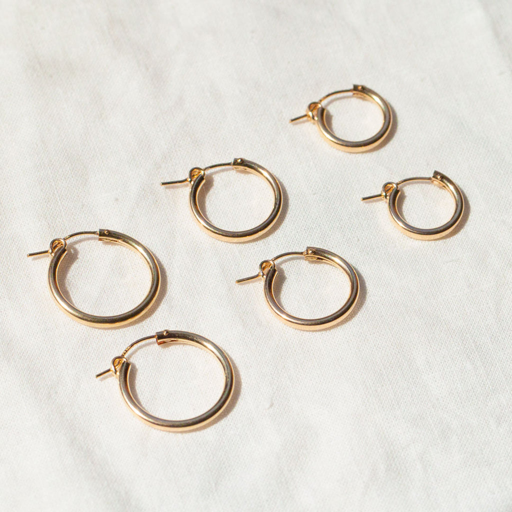 14k Gold-Filled Hoop Earrings