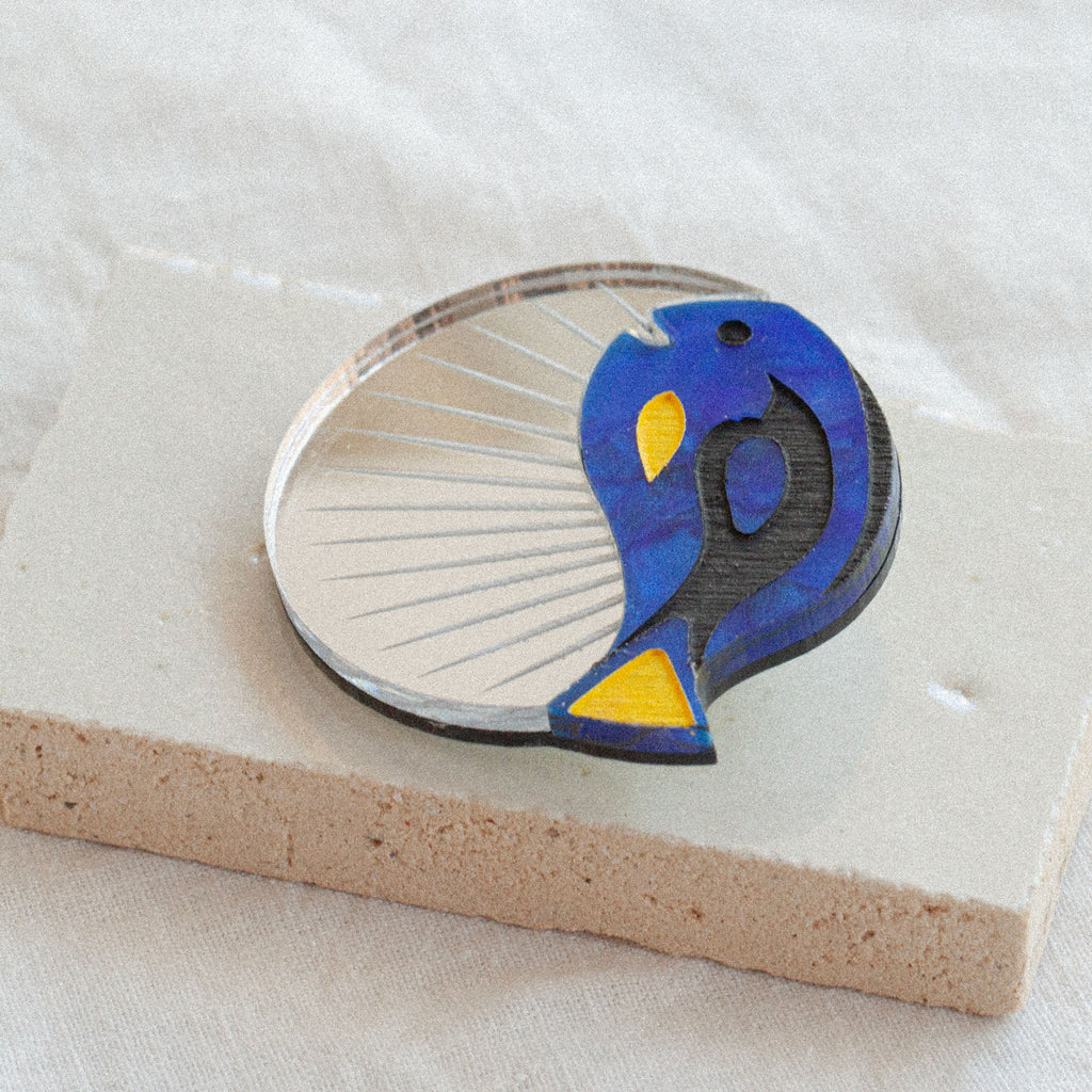 Pisces Blue Tang Brooch